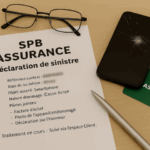 Document d’assurance SPB pour dommages et casse écran avec spb assurance